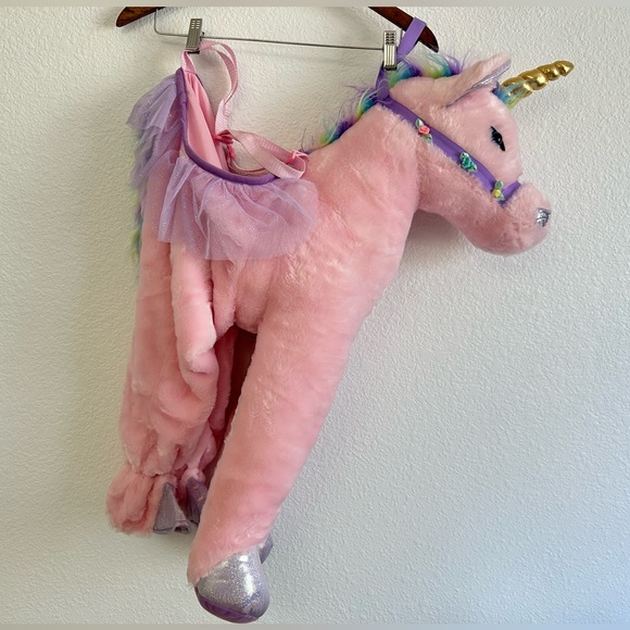 DREAM PLAY IMAGINE Size (2-4) Pink Plush Unicorn Pony Costume - Picture 1 of 13